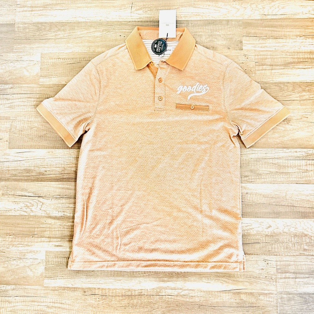 Men's Short-Sleeve Polo Shirt in Peach